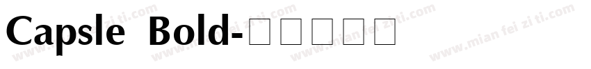 Capsle Bold字体转换